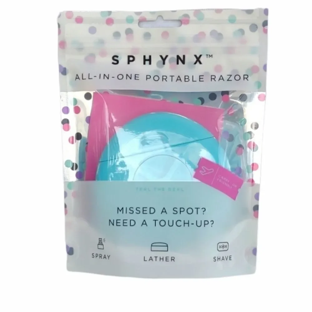 Sphynx All In one Portable Travel on the Go Razor Blue NWT